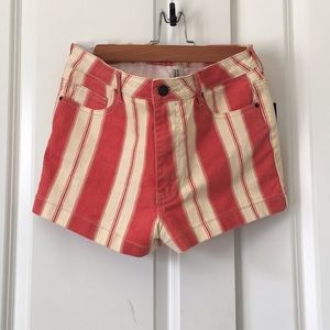 Brand New High Rise Jean Shorts Tags Still On